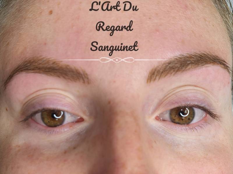 avant apres  pour tatouage sourcils sur le bassin d arcachon